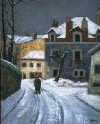 Louis Dewis Snow in Biarritz oil on canvas